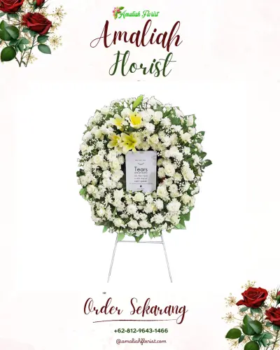 Krans Bunga Duka Cita di Cisayong